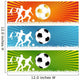 3 Soccer Ball or Wall Decal