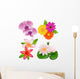 Set Of Flowers Wall Decal
