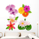 Set Of Flowers Wall Decal