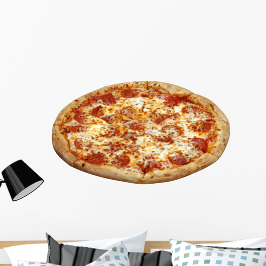 Pepperoni Pizza Isolated Wall Decal