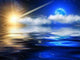 Sky Clouds Meteor Sea Wall Decal