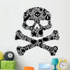 Concept of Human Skull Wall Decal