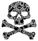 Concept of Human Skull Wall Decal