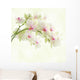 White Orchid on a Light Background Wall Mural