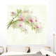 White Orchid on a Light Background Wall Mural