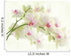 White Orchid on a Light Background Wall Mural