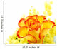 Red and yellow rose arrangement Wall Decal