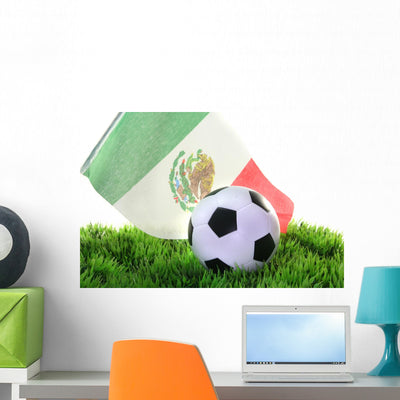 2010 World Cup Wall Mural shown on a wall