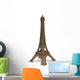 Eiffel Tower Statue White Wall Decal