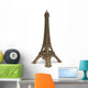 Eiffel Tower Statue White Wall Decal