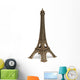 Eiffel Tower Statue White Wall Decal