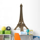 Eiffel Tower Statue White Wall Decal
