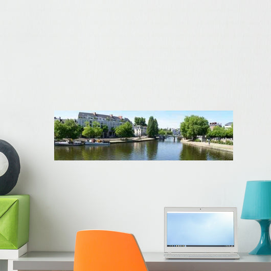 Nantes-the Erdre and Quays Wall Decal