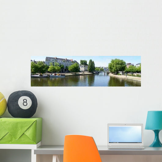 Nantes-the Erdre and Quays Wall Decal