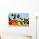 Beach Huts Wall Mural
