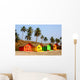 Beach Huts Wall Mural