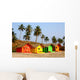 Beach Huts Wall Mural