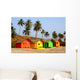 Beach Huts Wall Mural