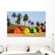 Beach Huts Wall Mural