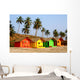 Beach Huts Wall Mural