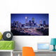 Perth Skyline Night Wall Decal