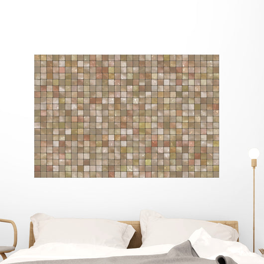 Square Colorful Mosaic Tiles Wall Decal