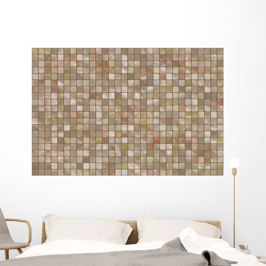 Square Colorful Mosaic Tiles Wall Decal
