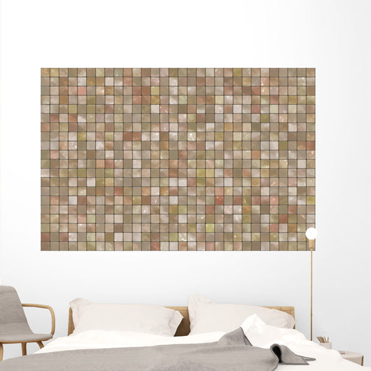 Square Colorful Mosaic Tiles Wall Decal