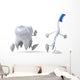 Tooth and Toothbrush Wall Decal