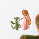 Toon Princess and Baby Dragon Wall Decal