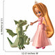 Toon Princess and Baby Dragon Wall Decal