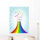 Abstract with Vibrant Notes Wall Decal