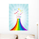 Abstract with Vibrant Notes Wall Decal