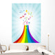 Abstract with Vibrant Notes Wall Decal