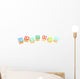 Alphabet Blocks Planing Wall Decal