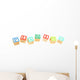 alphabet blocks Planing Wall Decal