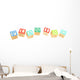 alphabet blocks Planing Wall Decal