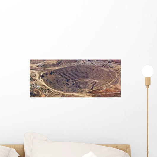 Aerial Enormous Copper Mine Wall Decal