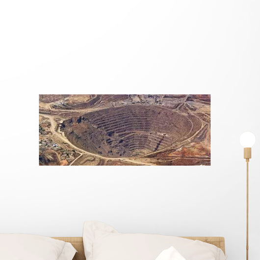 Aerial Enormous Copper Mine Wall Decal
