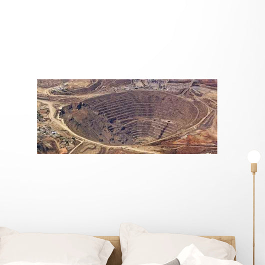 Aerial Enormous Copper Mine Wall Decal