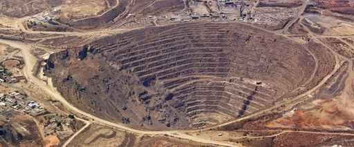 Aerial Enormous Copper Mine Wall Decal