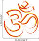 Gold Rot Om Zeichen - Om Sign Wall Decal