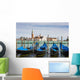 Boats anchored at marina Wall Mural