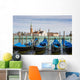 Boats anchored at marina Wall Mural