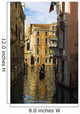 Italy, Venice, Rowing gondola through canal Wall Mural