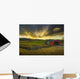 Autumn Sunset Over Meech Creek And Covered Bridge Wall Mural