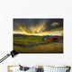 Autumn Sunset Over Meech Creek And Covered Bridge Wall Mural
