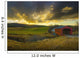 Autumn Sunset Over Meech Creek And Covered Bridge Wall Mural