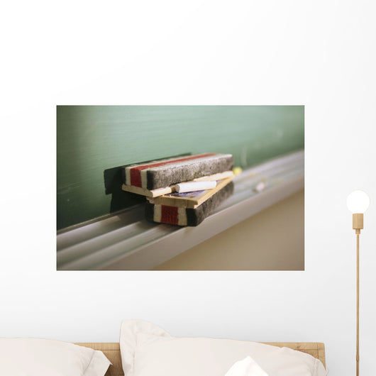 Close-Up Of Chalkboard Erasers;Ontario Canada Wall Mural