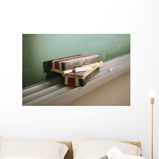 Close-Up Of Chalkboard Erasers;Ontario Canada Wall Mural